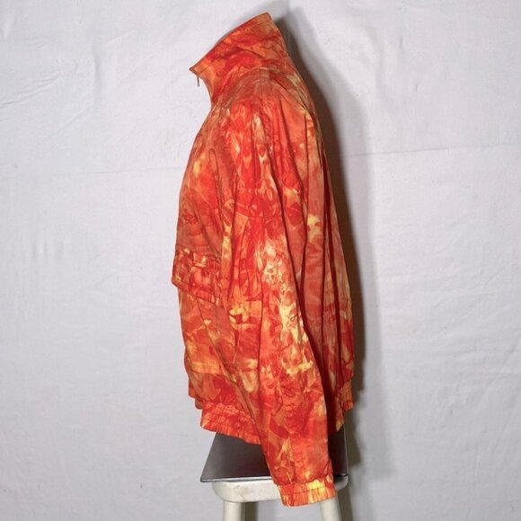 Vintage 90s Serenity Orange Full Zip Windbreaker M - Picture 3 of 10